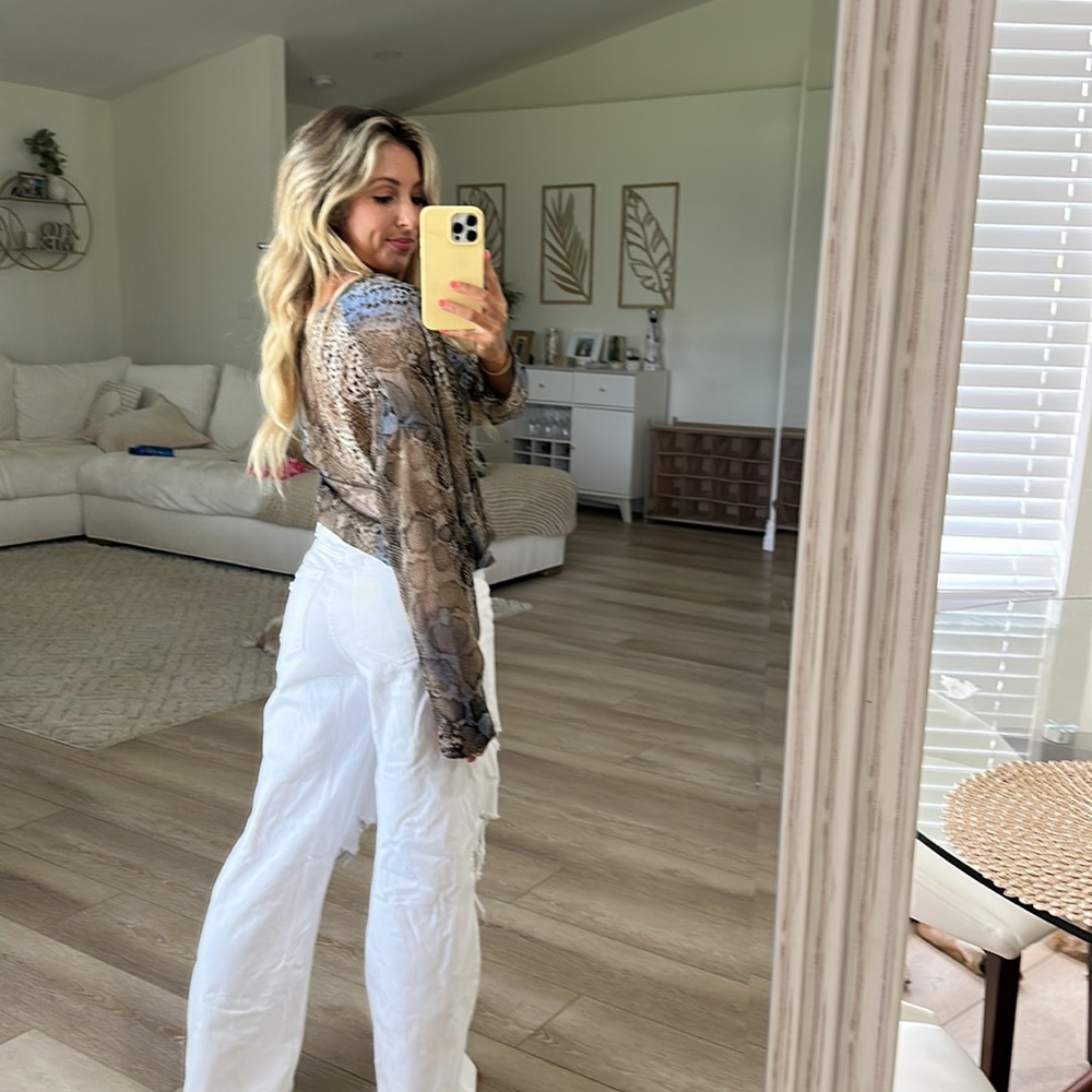 Snake Print Top - Picture 3 of 5